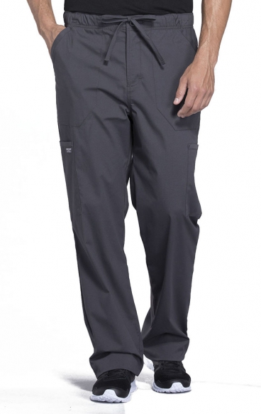 *FINAL SALE M WW190 Workwear Professionals Men's Tapered Leg 5 Pocket Scrub Pants by Cherokee