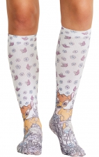 Comfort Support Tooniforms High Compression Print Socks - Best Friend Bambi