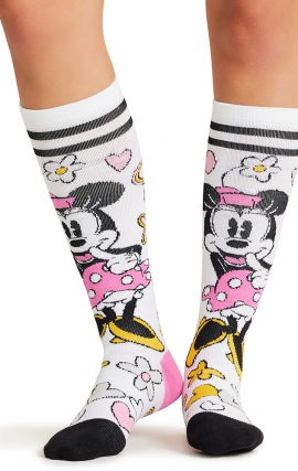 Tooniforms Print Support Graduated Compression Socks - So Cute Minnie