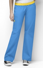 5016 WonderWink Origins Québec – Pantalon d’uniforme avec ceinture élastique - Malibu Blue