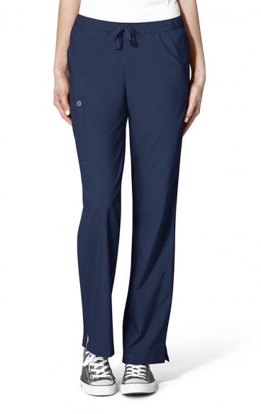 *VENTE FINALE 2XL 5255P Petite W123 de WonderWink Pantalon double cargo à devant plat pour femmes - Entrejambe 28po