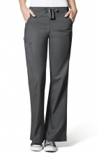 5308 WonderFlex Grace Flare Leg Cargo Scrub Pants - Charcoal