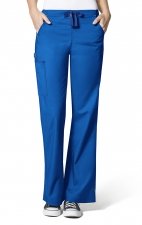 5308 WonderFlex Grace Flare Leg Cargo Scrub Pants - Royal