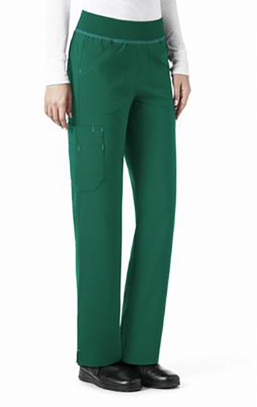 *FINAL SALE HUNTER GREEN C52310 Carhartt Force® Cross-Flex Straight Leg Knit Waist Scrub Pants