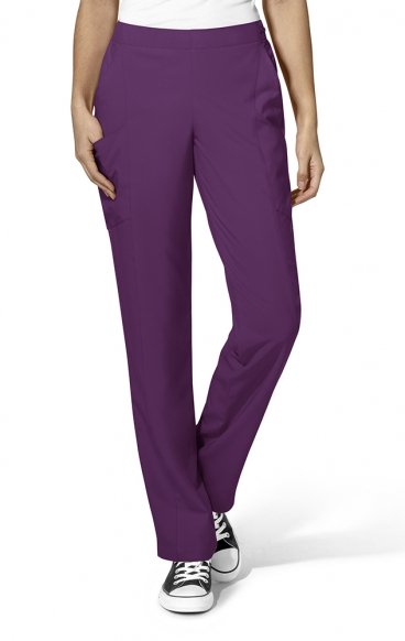5155 W123 Pantalon double cargo à devant plat pour femmes par WINK