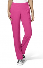 5155 W123 de WonderWink Pantalon double cargo à devant plat pour femmes