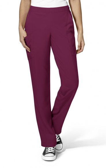 *VENTE FINALE L 5155 W123 de WonderWink Pantalon double cargo à devant plat pour femmes- Entrejambe 31po