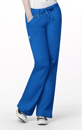 5046 WonderWink Origins Tango – Pantalon d’uniforme avec taille élastique et cordon - Royal