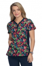1052PR Planet koi Thea Print Top - Tropical Climate