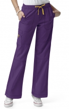 5214 WonderWink Four-Stretch Cargo Scrub Pants - Eggplant