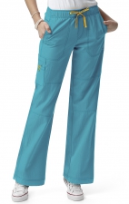 5214 WonderWink Pantalon de cargaison à quatre-sens - Real Teal