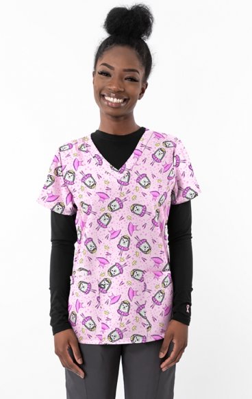 *VENTE FINALE 1438P - Haut à imprimé Pointe Princess - Tissu doux et extensible Zinnia par Greentown