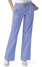 5214 WonderWink Pantalon de cargaison à quatre-sens - Ceil Blue