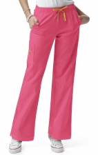 5214 WonderWink Pantalon de cargaison à quatre-sens - Candy Pink