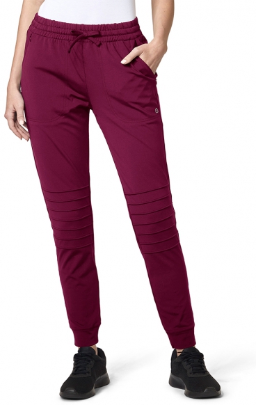 *FINAL SALE WINE 5199 WonderWink MOTO Women’s Pintuck Pant