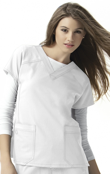 *FINAL SALE L 6214 WonderWink Four-Stretch V-neck Scrub Tops