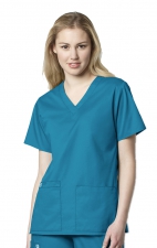 101 Women’s WonderWORK Classic Fit and True-Plus Fit V-neck Scrub Top