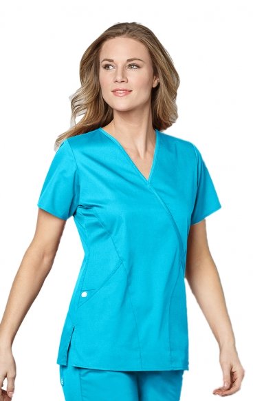 *VENTE FINALE M 102 WonderWork Haut d’uniform Mock Wrap *VENTE FINALE M 102 WonderWork Haut d’uniform Mock Wrap