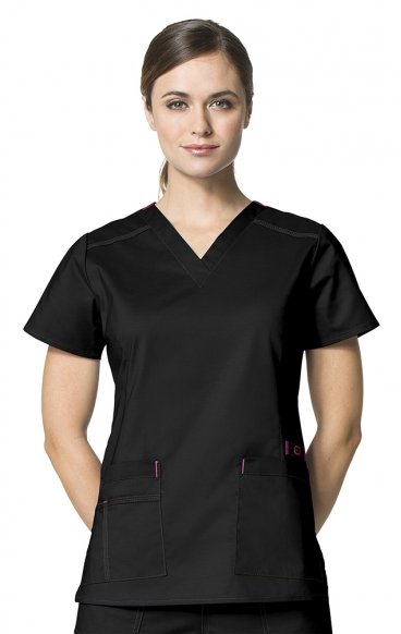 *VENTE FINALE XXS 6108 WonderFlex Verity - Haut d’uniforme avec encolure en forme ‘’V’’