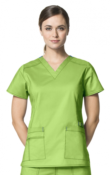 *VENTE FINALE L 6108 WonderFlex Verity - Haut d’uniforme avec encolure en forme ‘’V’’