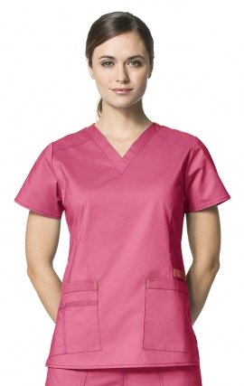 6108 WonderFlex Verity - Haut d’uniforme avec encolure en forme ‘’V’’ - Aqua