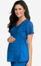 8459 Med Couture Plus One Maternity V-Neck Scrub Top - Royal