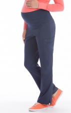 8727 Med Couture Plus One Maternity Cargo Scrub Pants - Navy