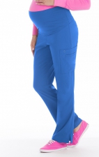 8727 Med Couture Plus One Maternity Cargo Scrub Pants - Royal