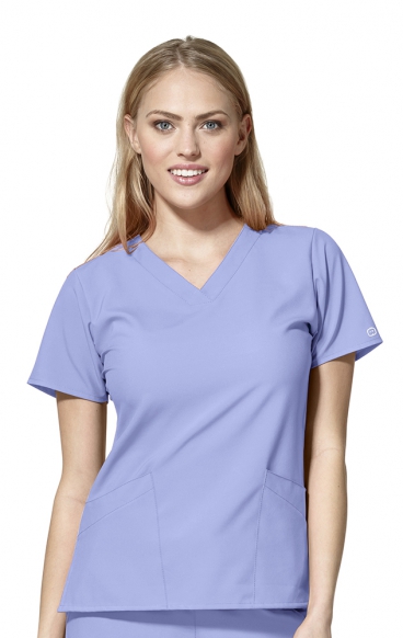 *FINAL SALE 2XL 6255 W123 by WonderWink - Women's Basic V-neck Scrub Tops *FINAL SALE 2XL 6255 W123 by WonderWink - Women's Basic V-neck Scrub Tops