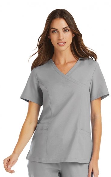 5002 Maevn Momentum Women's Mock Wrap Top