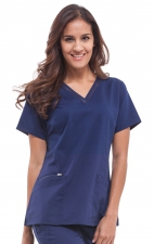 2278 Healing Hands Purple Label Jasmin Fashion V-neck Scrub Top