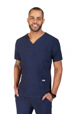T7010 - The Alex  Men's/Unisex V-Neck Top with 3 Pockets