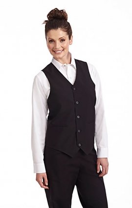 VE340 MOBB Black Unisex Waiter/Waitress Vest