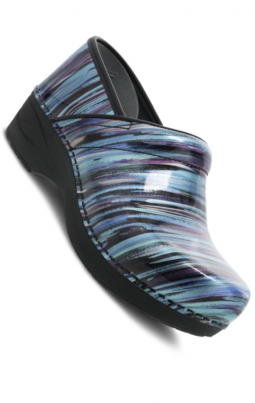XP 2.0 Teal Striped Patent Slip Resistant Women's Clog by Dansko