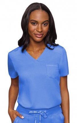 7448 Med Couture Touch Chest Pocket Top