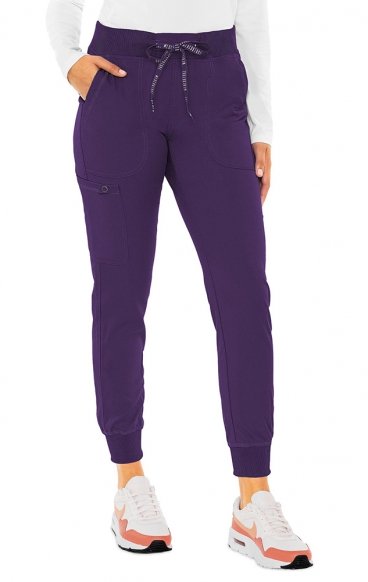 7710P Petite Med Couture Touch Pantalon Jogger Performance Yoga