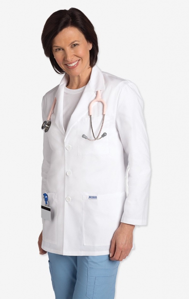 L203 MOBB Unisex Half Length Lab Coat - Women's View