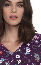 384TKD koi Basics Leslie tokidoki Print Top - Unicorno Halloween