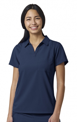 6955 W123 by WonderWink Women's Collar Top