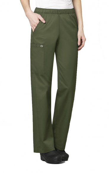 *FINAL SALE L 501 WonderWork Elastic Waist Cargo Scrub Pants