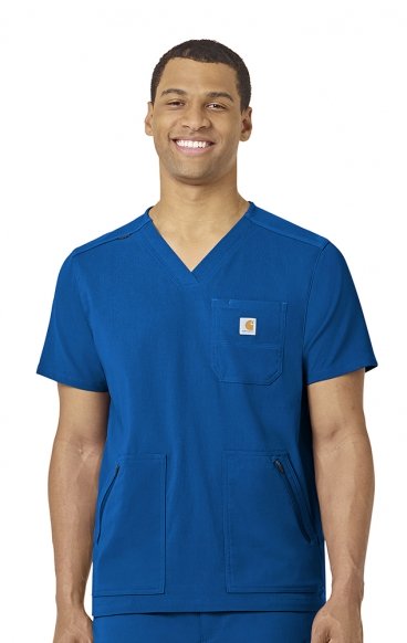 C15037 Carhartt Rugged Flex Peak Haut d'Uniforme a 5 Poches et Col en V pour Hommes C15037 Carhartt Rugged Flex Peak Haut d'Uniforme a 5 Poches et Col en V pour Hommes