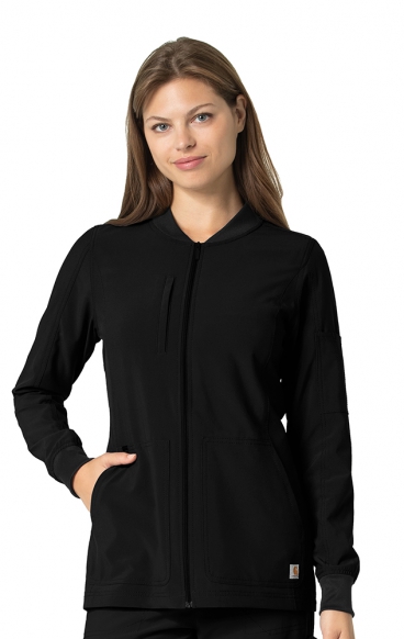 Carhartt Women's 2XL Tall Black Force Fitted Stretch Utility