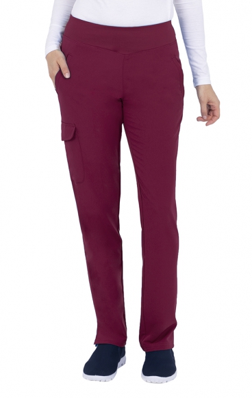 *FINAL SALE WINE 9155P Petite Healing Hands HH360 Naomi Yoga Knit Waistband Pant