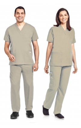 *VENTE FINALE CEIL BLUE 310/307-Petite MOBB Scrub Set Top & Pant