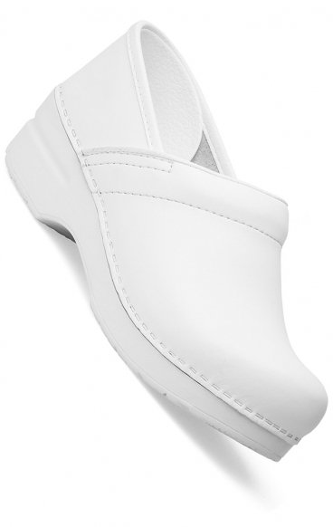 Professional White Box Leather Clog by Dansko (Women's View)