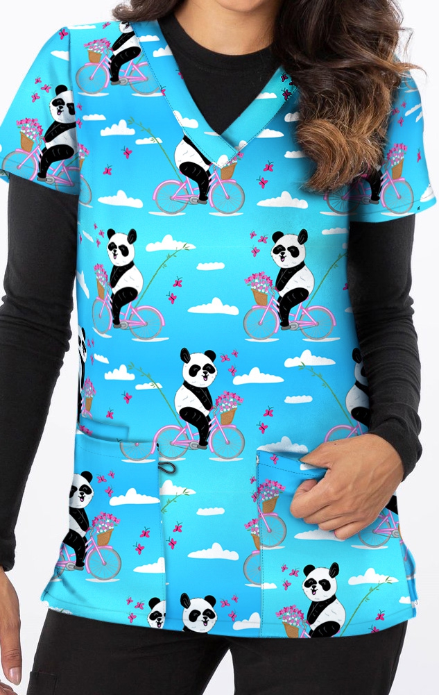 Panda clearance scrub top