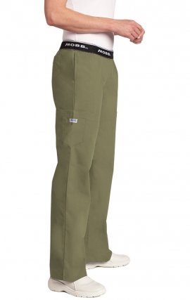 312P-Petite Olive Boot Cut Flip Flap MOBB Scrub Pant