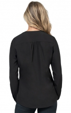 1035 Zavate Hospitality Stretch Blouse with 3/4 Roll Sleeves