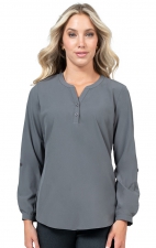 1035 Zavate Hospitality Stretch Blouse with 3/4 Roll Sleeves