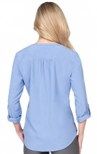1035 Zavate Hospitality Stretch Blouse with 3/4 Roll Sleeves